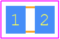 RMC1/10K221FTP - Kamaya PCB footprint - Resistor Chip - Resistor Chip - RMC1/10K221FTP