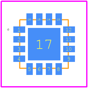 NXLS96120AESR2 - STMicroelectronics PCB footprint - Other - Other - HLQFN16-25
