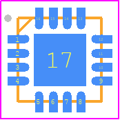 NT1819NAAE2S - Nisshinbo PCB footprint - Quad Flat No-Lead - Quad Flat No-Lead - QFN3030-16-NA