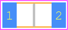CC1808KKX7RDAB222 - Yageo Group PCB footprint - Capacitor Chip Non-polarised - Capacitor Chip Non-polarised - CC1808KKX7RDAB222