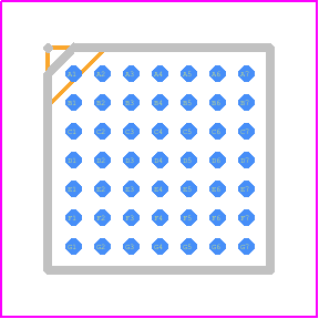 AD4083BBCZ-RL7 - Analog Devices PCB footprint - BGA - BGA - BC-49-8