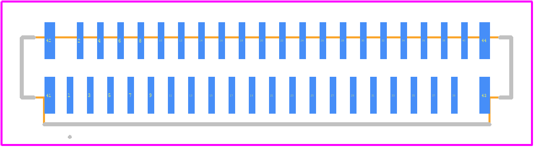 FFC2A36-40-0-G-R - GCT (GLOBAL CONNECTOR TECHNOLOGY) PCB footprint - Other - Other - FFC2A36-40-0-G-R-1