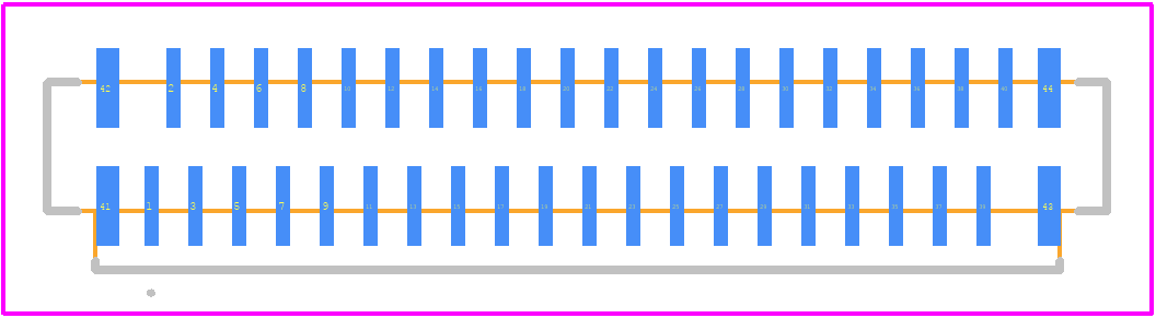 FFC2A36-40-0-T-R - GCT (GLOBAL CONNECTOR TECHNOLOGY) PCB footprint - Other - Other - FFC2A36-40-0-T-R-1