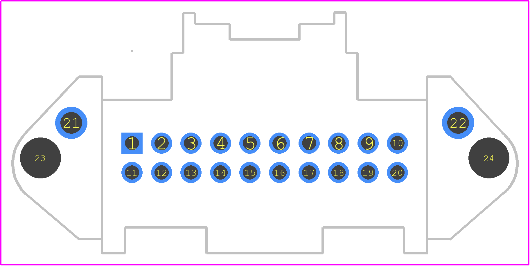 1438988-1 - TE Connectivity PCB footprint - Other - Other - 1438988-1-1