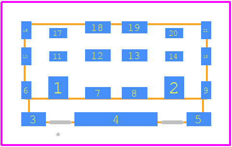 AFII-DF-0034 - ABRACON PCB footprint - Other - Other - AFII-DF-0034-4