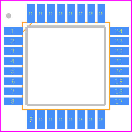 SC32F12TK7PJR - SinOne PCB footprint - Quad Flat Packages - Quad Flat Packages - LQFP32 (7X7)_2026