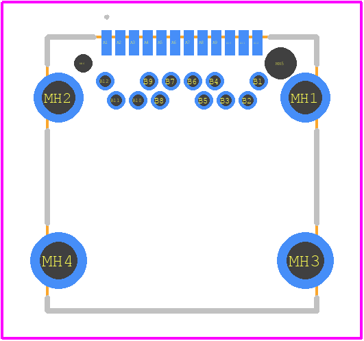 698C124-208-211 - EDAC PCB footprint - Other - Other - 698C124-208-211-1