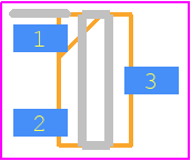 DIA8030AB27SU3 - DIOO Microcircuits PCB footprint - SOT23 (3-Pin) - SOT23 (3-Pin) - DIA8030AB27SU3