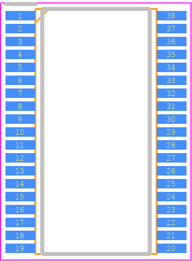 UPD78F0513DAMC-GAA-AX - Renesas Electronics PCB footprint - Small Outline Packages - Small Outline Packages - SSOP (7.62mm)