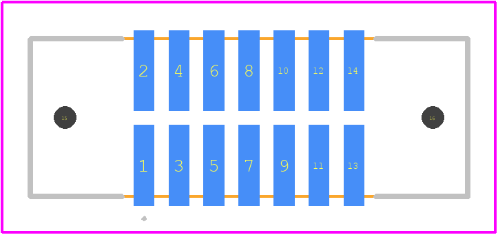 TFM-107-02-L-D-SN - SAMTEC PCB footprint - Other - Other - TFM-107-02-L-D-SN-1