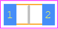 MCS1632R010FER - Ohmite PCB footprint - Resistor Chip - Resistor Chip - MCS1632R010FER
