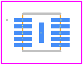 ST4E1650FIQT - STMicroelectronics PCB footprint - Other - Other - DFN10 (3x3 mm)