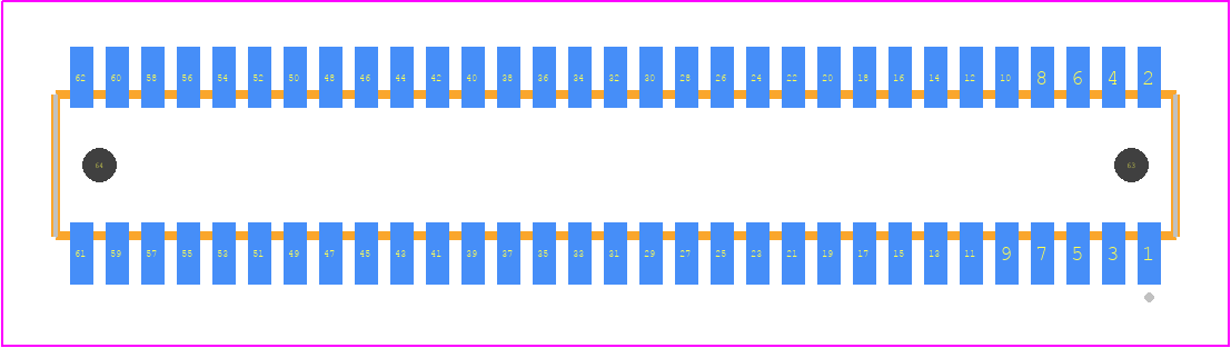 CLE-131-01-G-DV-A - SAMTEC PCB footprint - Other - Other - CLE-131-01-X-DV-A