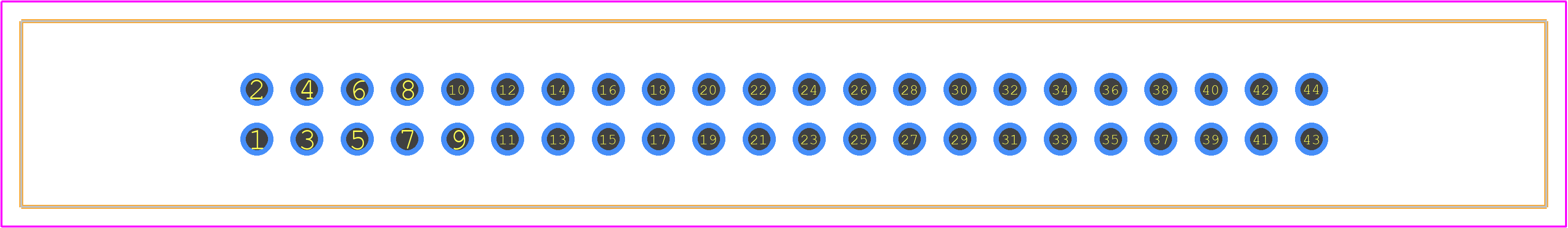 ACC22DRSN - Sullins PCB footprint - Other - Other - ACC22DRSN-1