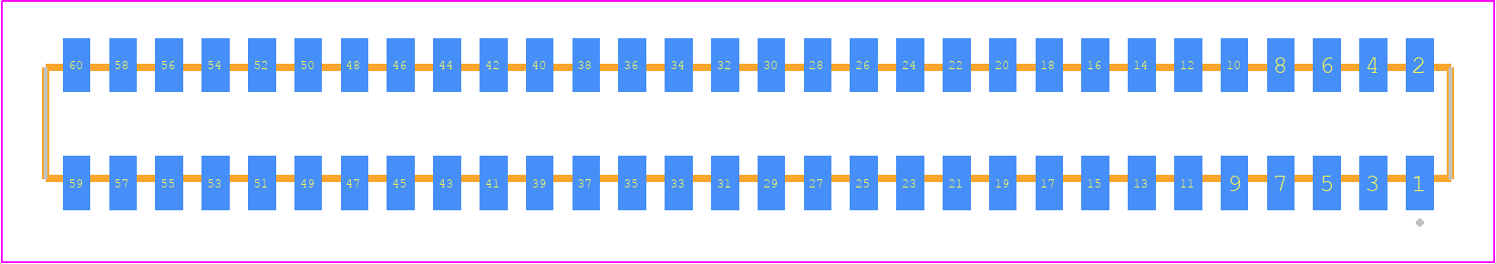 CLP-130-02-G-D - SAMTEC PCB footprint - Other - Other - CLP-130-02-XXX-D