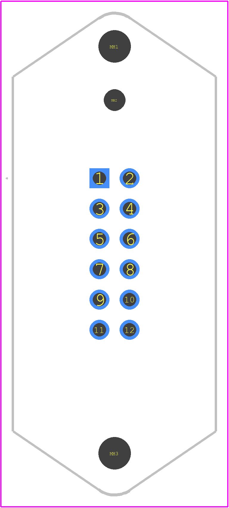 953130-1 - TE Connectivity PCB footprint - Other - Other - 953130-1-1