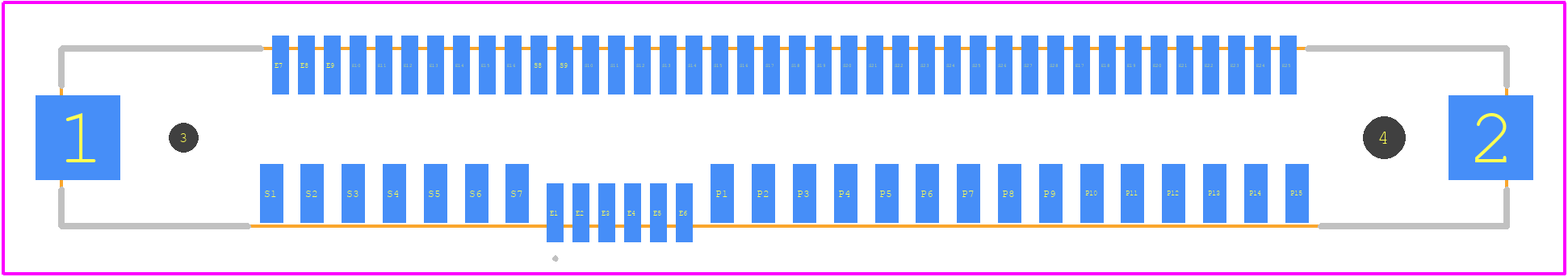 78777-0001 - Molex PCB footprint - Other - Other - 78777-0001-2