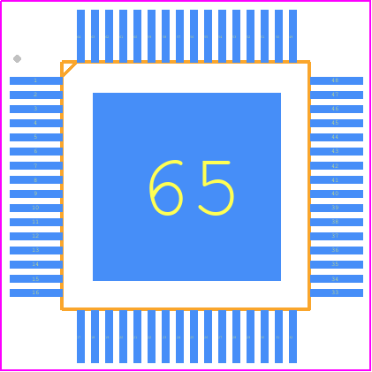 RAJ306000GFT - Renesas Electronics PCB footprint - Quad Flat Packages - Quad Flat Packages - 2019-05-25