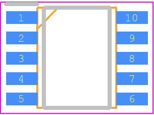 DRV8421ADFUR - Texas Instruments PCB footprint - Small Outline Packages - Small Outline Packages - SSOP - 1.75 mm max height