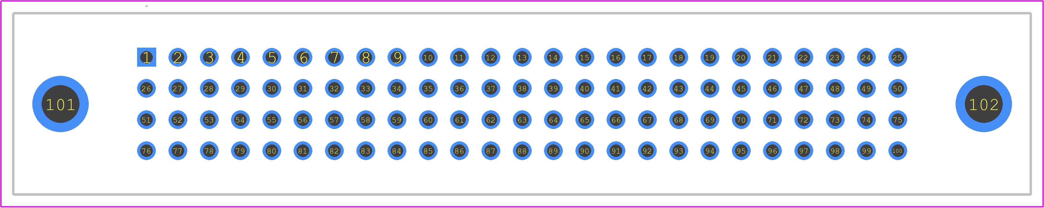 532436-1 - TE Connectivity PCB footprint - Other - Other - 532436-1-4