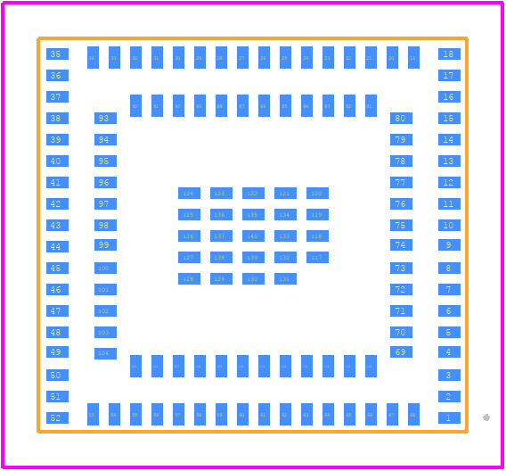 LBEE0ZZ2FP-546 - Murata Electronics PCB footprint - Other - Other - 140-LFLGA 