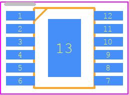 LP8868XQDGNRQ1 - Texas Instruments PCB footprint - Small Outline Packages - Small Outline Packages - HVSSOP