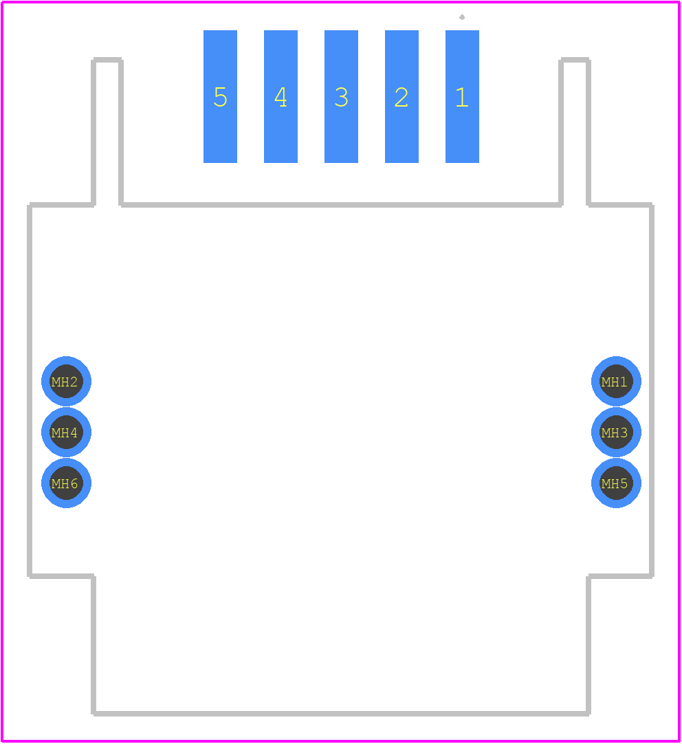 MX34R05HF4T - JAE PCB footprint - Other - Other - MX34R05HF4T-1