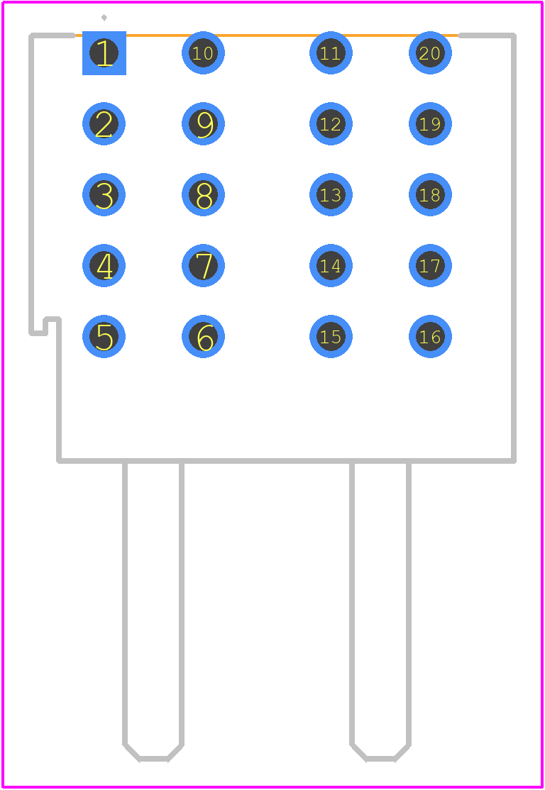 171088-0002 - Molex PCB footprint - Other - Other - 171088-0002-3