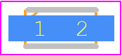 VS70VLNVWMTFTR - ROHM Semiconductor PCB footprint - Diodes Moulded - Diodes Moulded - PMDE