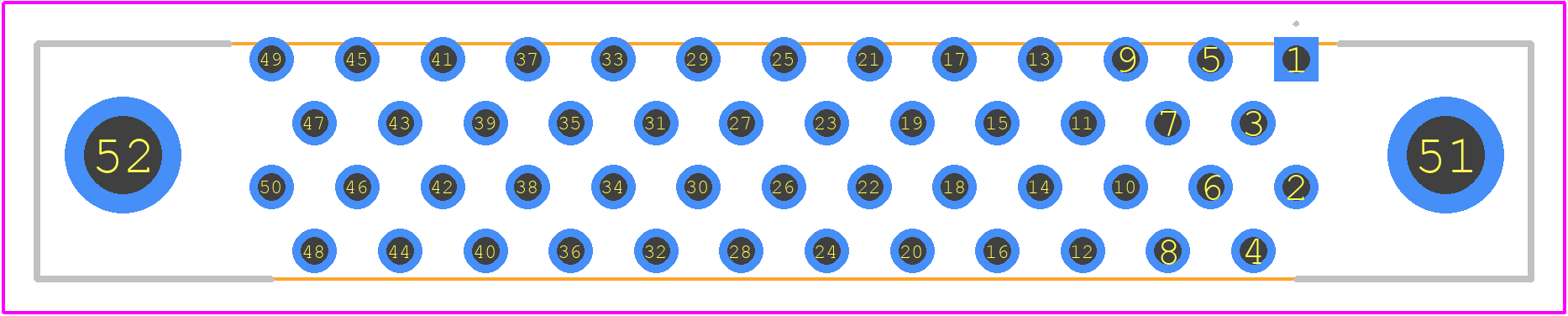 P50-050P-R1-EA - 3M PCB footprint - Other - Other - P50-050P-R1-EA-1