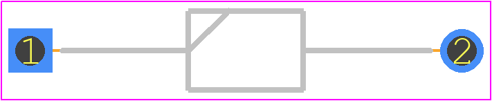 JANTX1N6125A - Microchip PCB footprint - Diodes, Axial Diameter Horizontal Mounting - Diodes, Axial Diameter Horizontal Mounting - TVS DIOD-----T