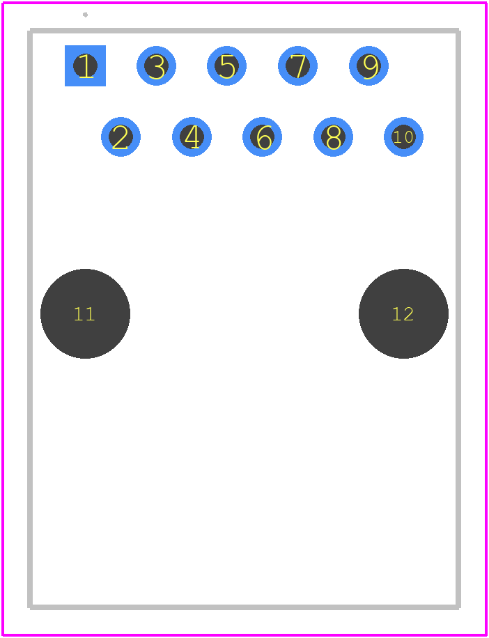 SS-641010-NF-K2 - Cinch Connectivity Solutions PCB footprint - Other - Other - SS-641010-NF-K2-1