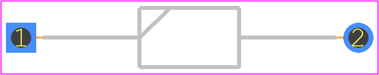 RD4.7F-T7 - Renesas Electronics PCB footprint - Diodes, Axial Diameter Horizontal Mounting - Diodes, Axial Diameter Horizontal Mounting - DO-41