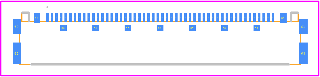 20525-050E-02 - I-Pex PCB footprint - Other - Other - 20525-050E-02-2