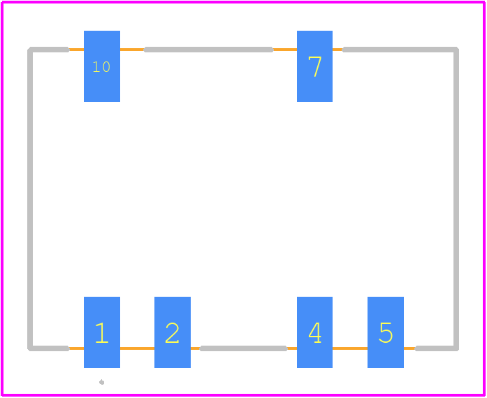 R0.5ZX-0505/P-Tray - RECOM Power PCB footprint - Other - Other - 10-SMD Module, 6 Leads