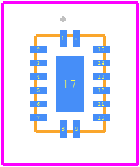 SN74LVC157ABQBR - Texas Instruments PCB footprint - Other - Other - BQB0016A_2026-1.5