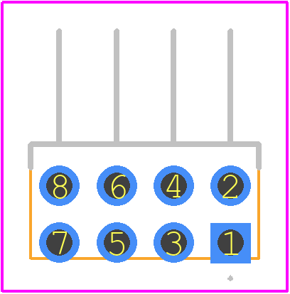 0877600818 - Molex PCB footprint - Other - Other - 0877600818-2
