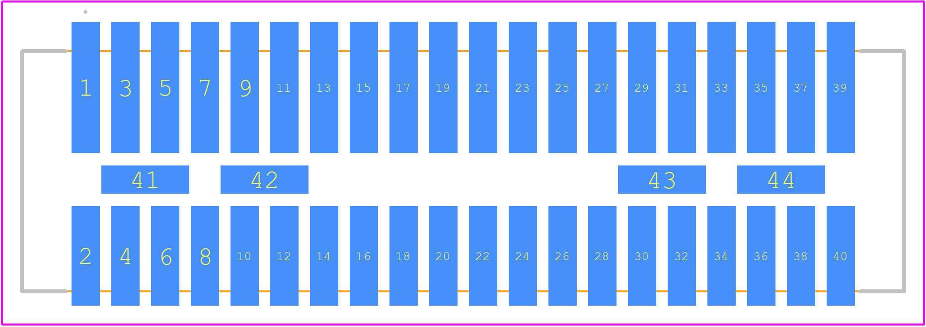 2011972400 - Molex PCB footprint - Other - Other - 2011972400-2