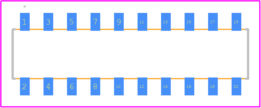 0873810020 - Molex PCB footprint - Other - Other - 0873810020-1