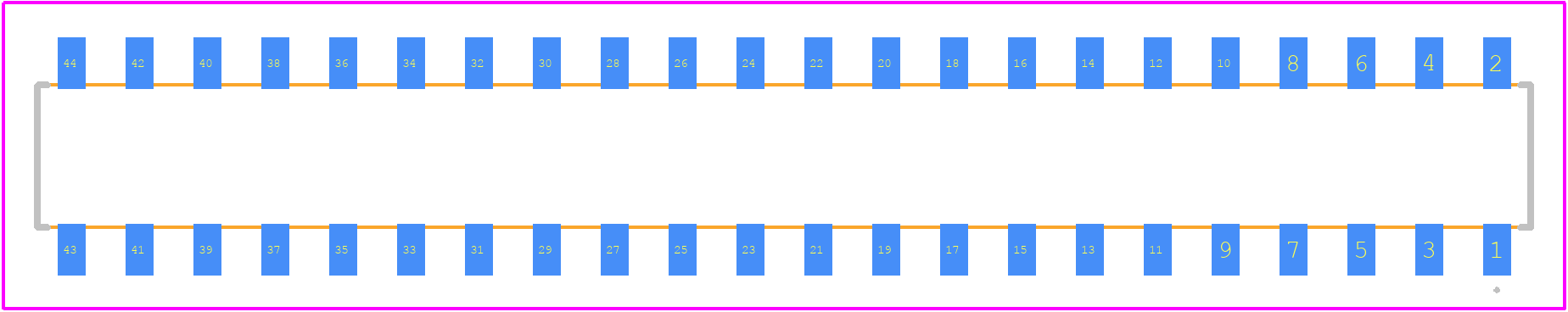 0873814400 - Molex PCB footprint - Other - Other - 0873814400-2