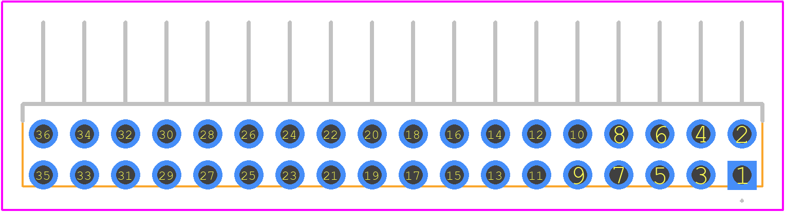 0877603618 - Molex PCB footprint - Other - Other - 0877603618-1