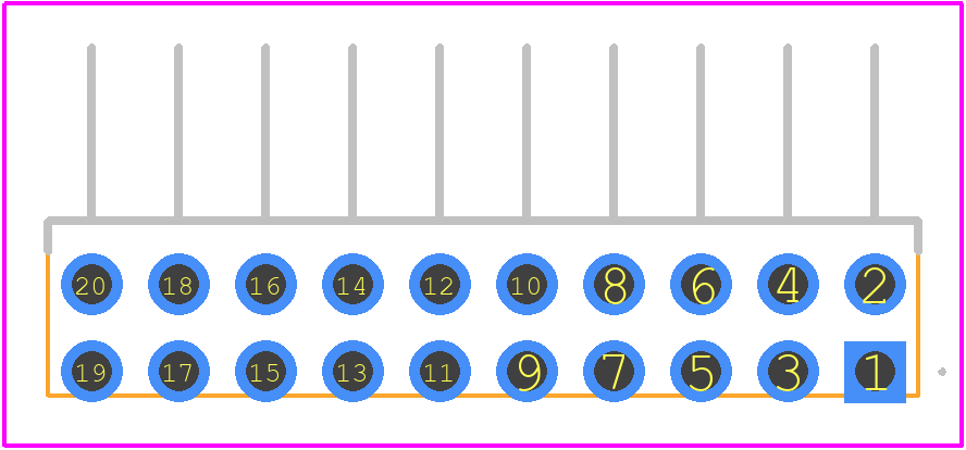 0877602018 - Molex PCB footprint - Other - Other - 0877602018-3