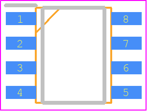 WMS08N06TS - Wayon PCB footprint - Small Outline Packages - Small Outline Packages - SOP-8L