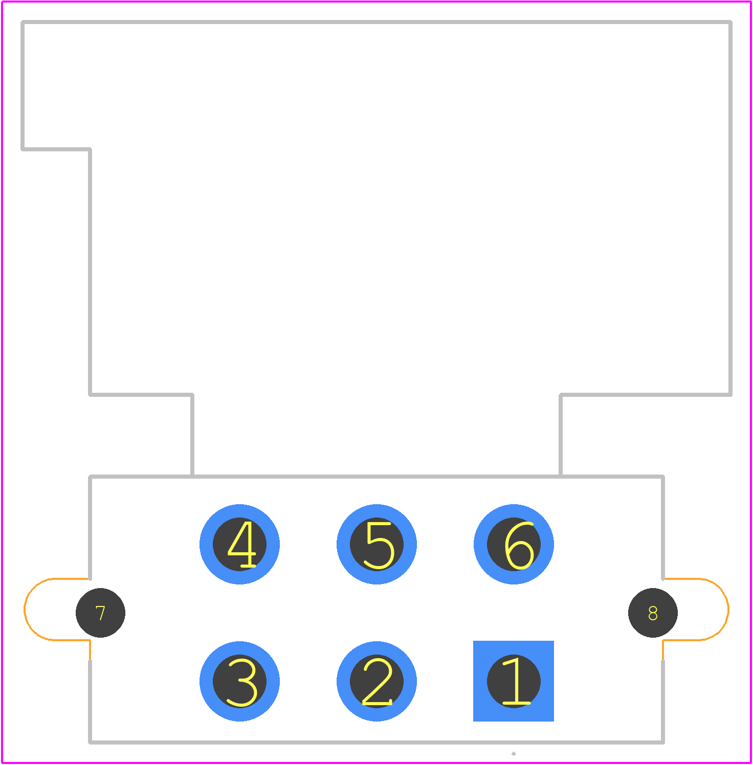 ATPF13-6P-BM13 - Amphenol PCB footprint - Other - Other - ATPF13-6P-BM13-1