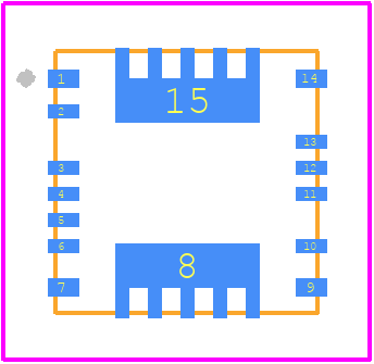INA790AIDEKR - Texas Instruments PCB footprint - Other - Other - DEK0015A_26