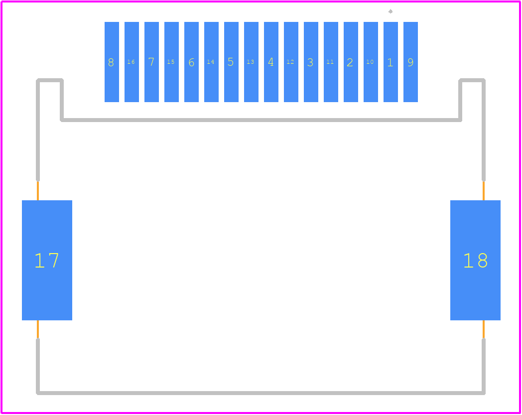 206584-0161 - Molex PCB footprint - Other - Other - 206584-0161-1