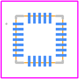 MP3326AGRE-P - Monolithic Power Systems (MPS) PCB footprint - Other - Other - QFN-24 (4mmx4mm)