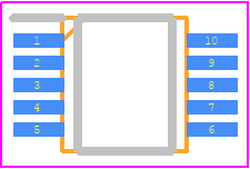 NJW4142R(TE1) - Nisshinbo PCB footprint - Small Outline Packages - Small Outline Packages - MSOP10 (VSP10)