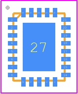 NP8700NCAE2P - Nisshinbo PCB footprint - Quad Flat No-Lead - Quad Flat No-Lead - QFN2634-26-NC PI-QFN2634-26-NC-E-A