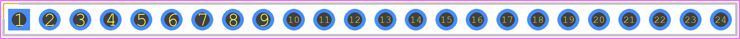 SSK01-MPH-254-A24 - Same Sky PCB footprint - Header, Vertical - Header, Vertical - SSK01-MPH-254-A24